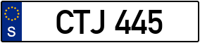 Trailer License Plate